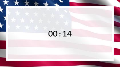 Countdown — US Flag Theme