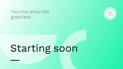 Starting Soon — Gradient Theme