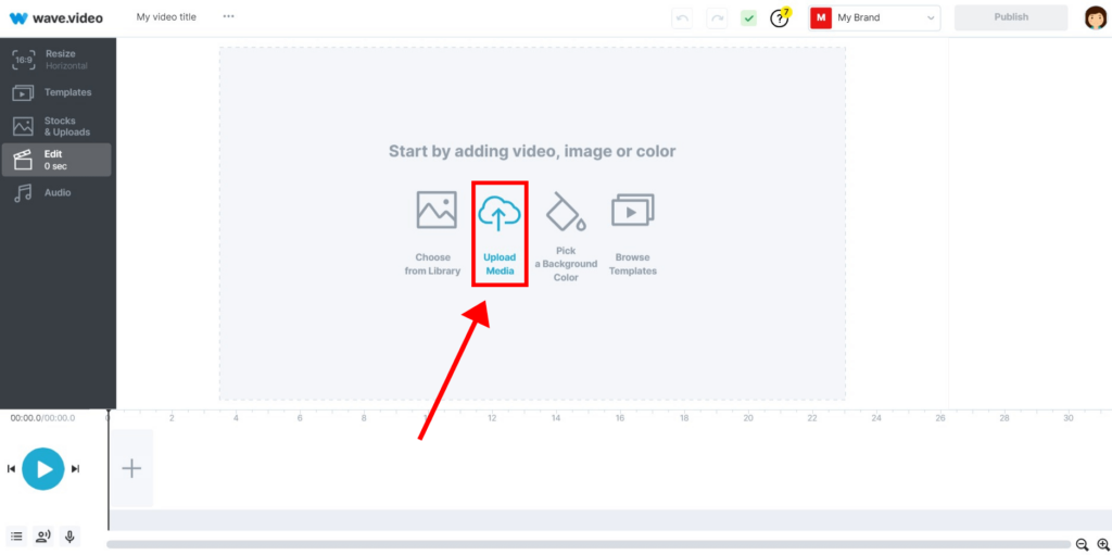 How to combine videos - uploading media